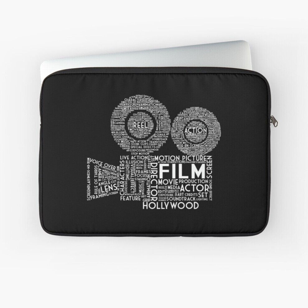 Laptop Sleeve Film Camera Typography - 10 12 13 15 17 Inch Case Notebook Tablet Carrying Bag Cover White 7802738481617
