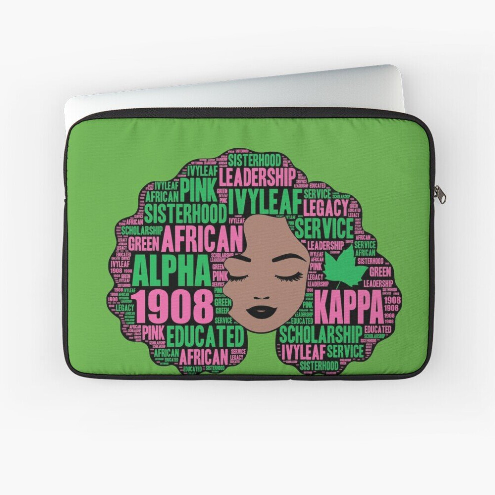Laptop Sleeve Alpha 1908K And Afro Hair 10 12 13 15 17 Inch Case Notebook Tablet Carrying Bag Cover Green 7802738507010