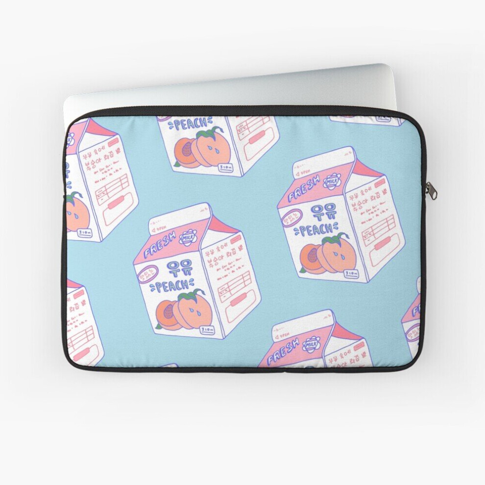 Laptop Sleeve Milk Carton 10 12 13 15 17 Inch Case Notebook Tablet Carrying Bag Cover Peach 7802738415346