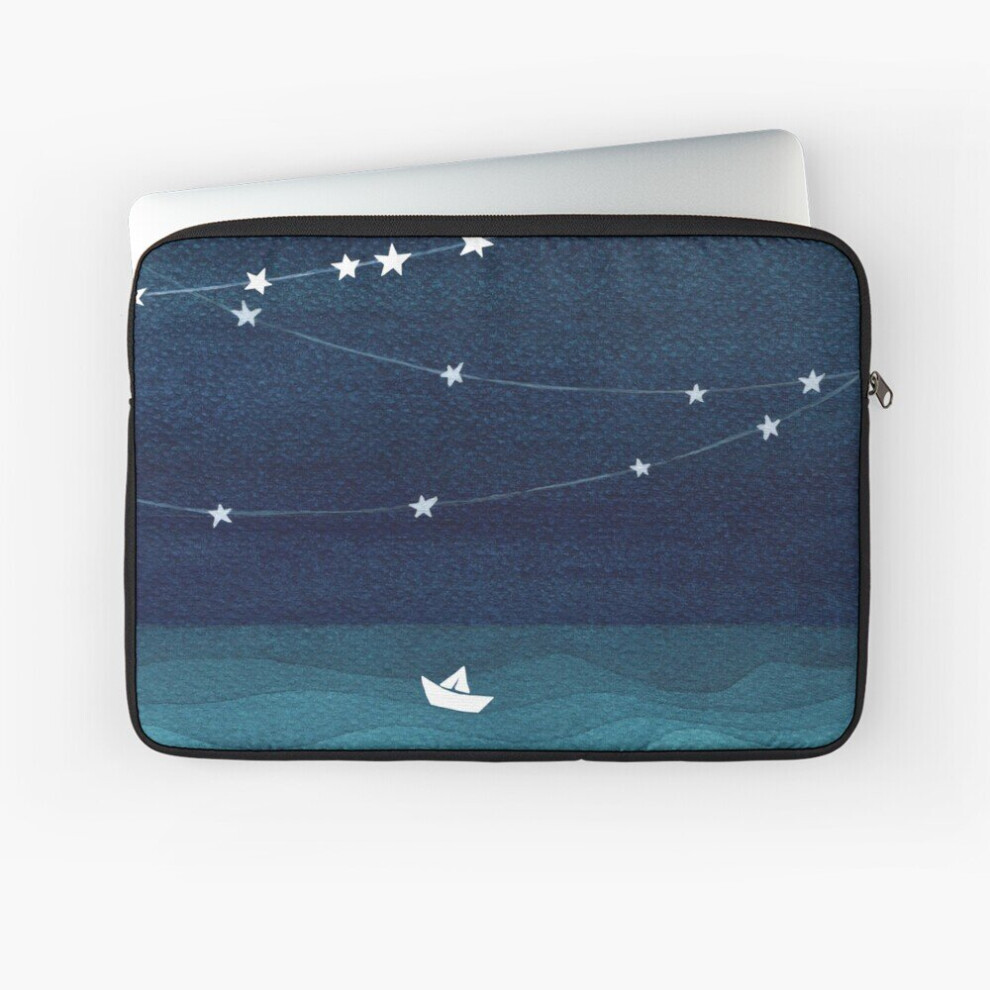 Laptop Sleeve Garland Of Stars, Teal Ocean 10 12 13 15 17 Inch Case Notebook Tablet Carrying Bag Cover 7802738446098