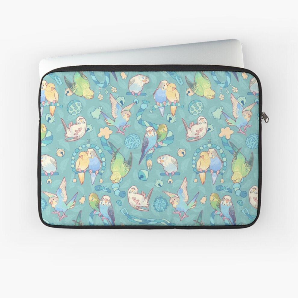 Laptop Sleeve Budgie Bunch Bubblegum Ice Flavored 10 12 13 15 17 Inch Case Notebook Tablet Carrying Bag Cover Cream 7802738433289