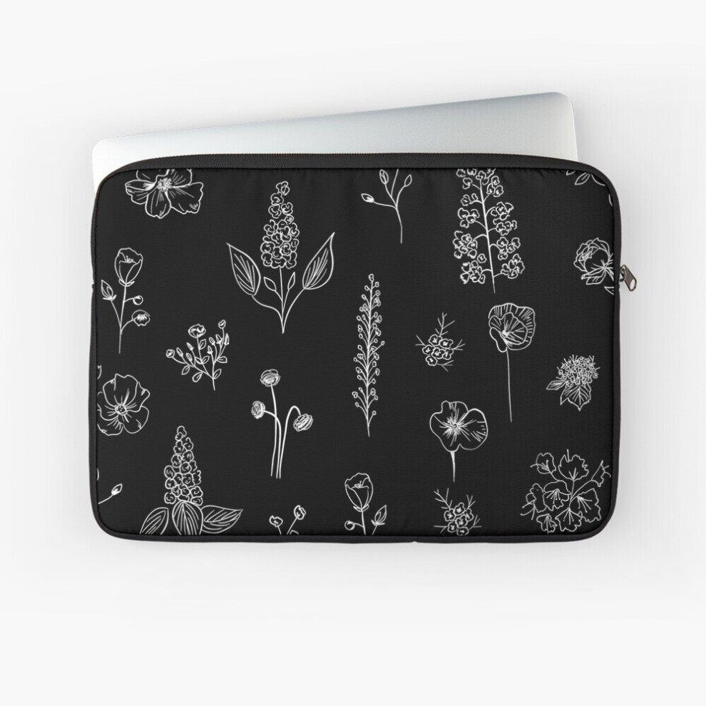 Laptop Sleeve Wildflowers Iii 10 12 13 15 17 Inch Case Notebook Tablet Carrying Bag Cover Black 7802738461725