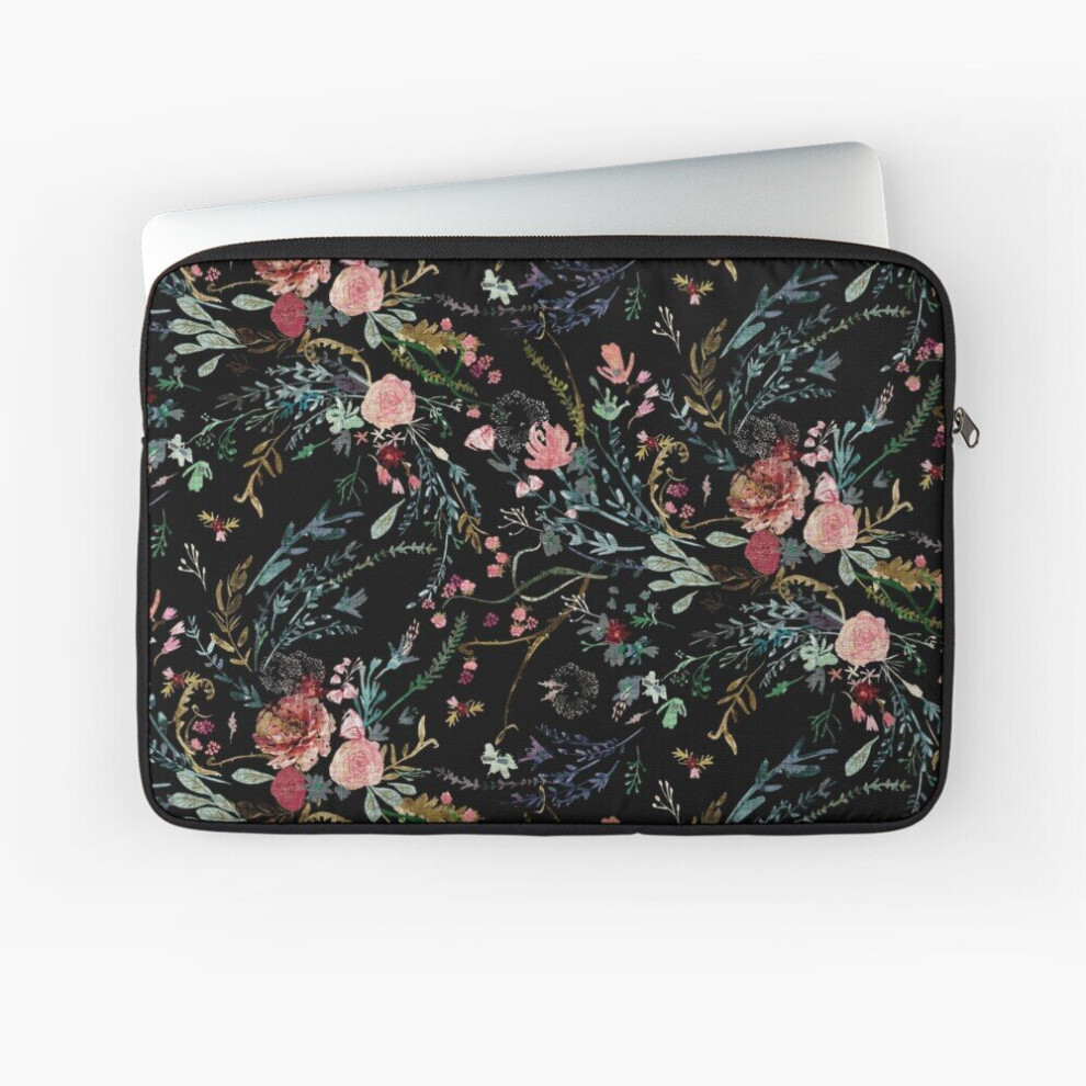 Laptop Sleeve Midnight Floral 10 12 13 15 17 Inch Case Notebook Tablet Carrying Bag Cover 7802738411058