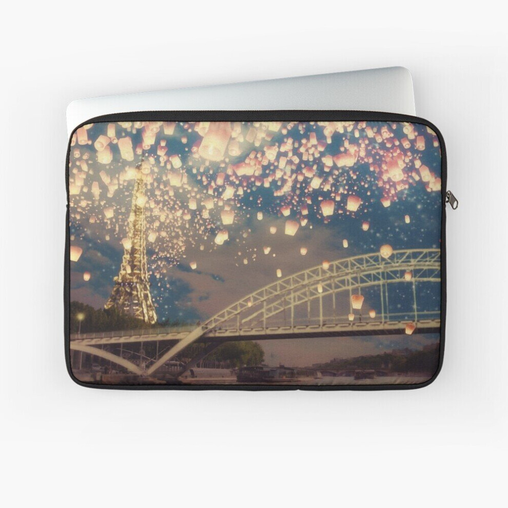 Laptop Sleeve Love Wish Lanterns Over Paris 10 12 13 15 17 Inch Case Notebook Tablet Carrying Bag Cover 7802738469752