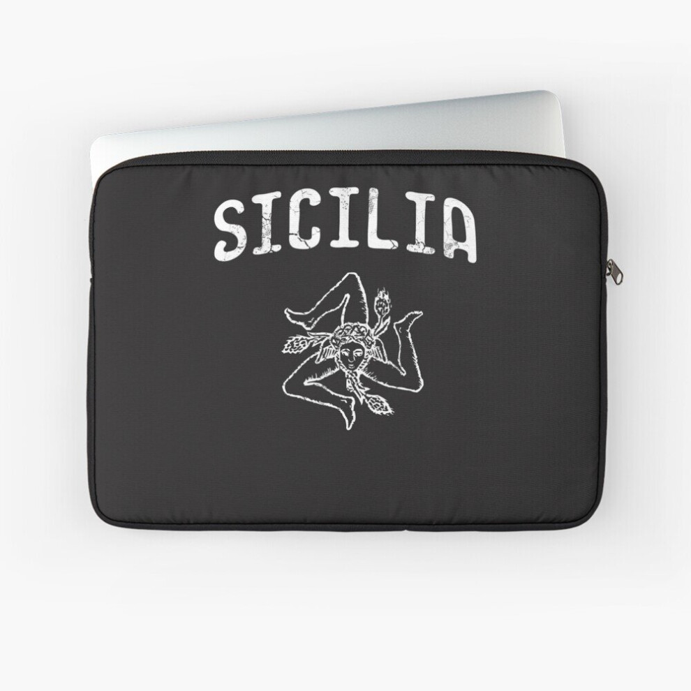 Laptop Sleeve Sicilia Italy Sicily Sicilian Siciliano Italia Italian 10 12 13 15 17 Inch Case Notebook Tablet Carrying Bag Cover 7802738448405