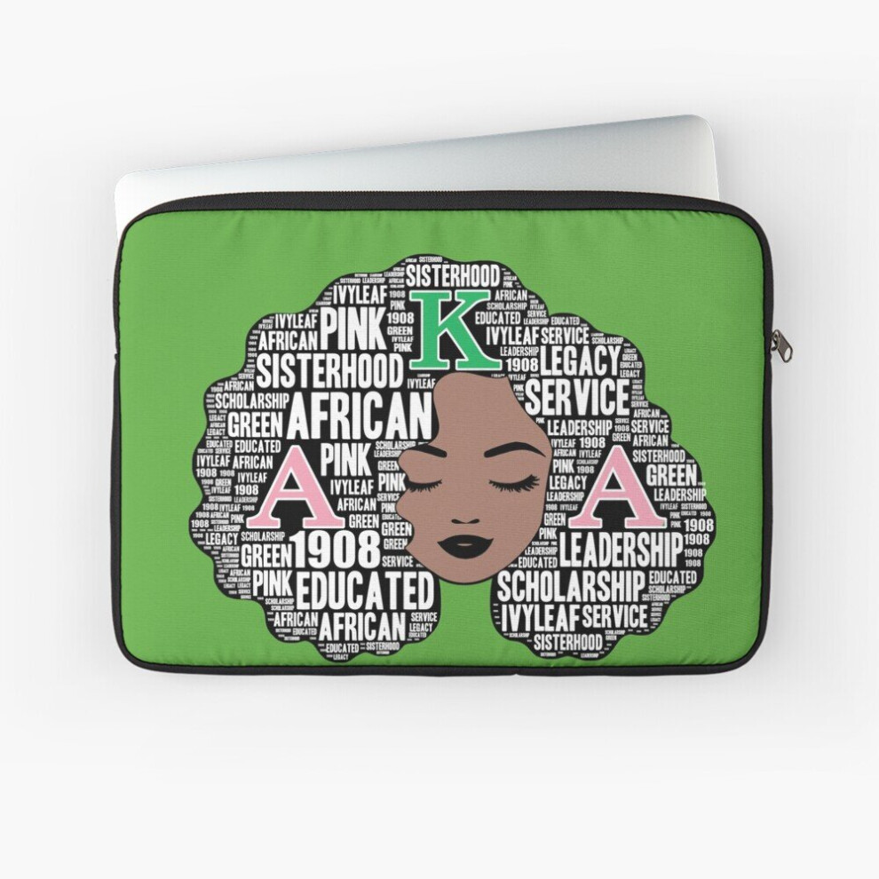 Laptop Sleeve Alpha 1908 African Women Educated Afro Hair Words Aka 10 12 13 15 17 Inch Case Notebook Tablet Carrying Bag Cover 7802738508680