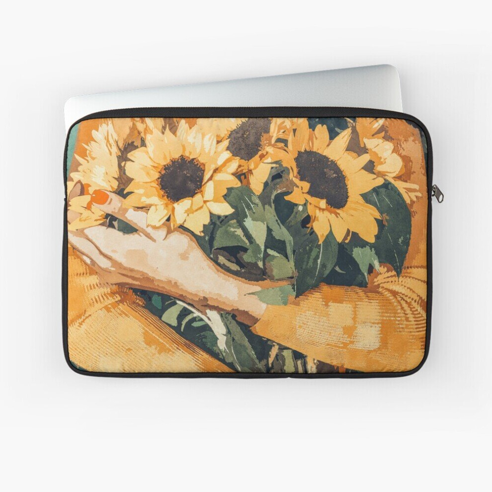Laptop Sleeve Holding Sunflowers 10 12 13 15 17 Inch Case Notebook Tablet Carrying Bag Cover 7802738502749