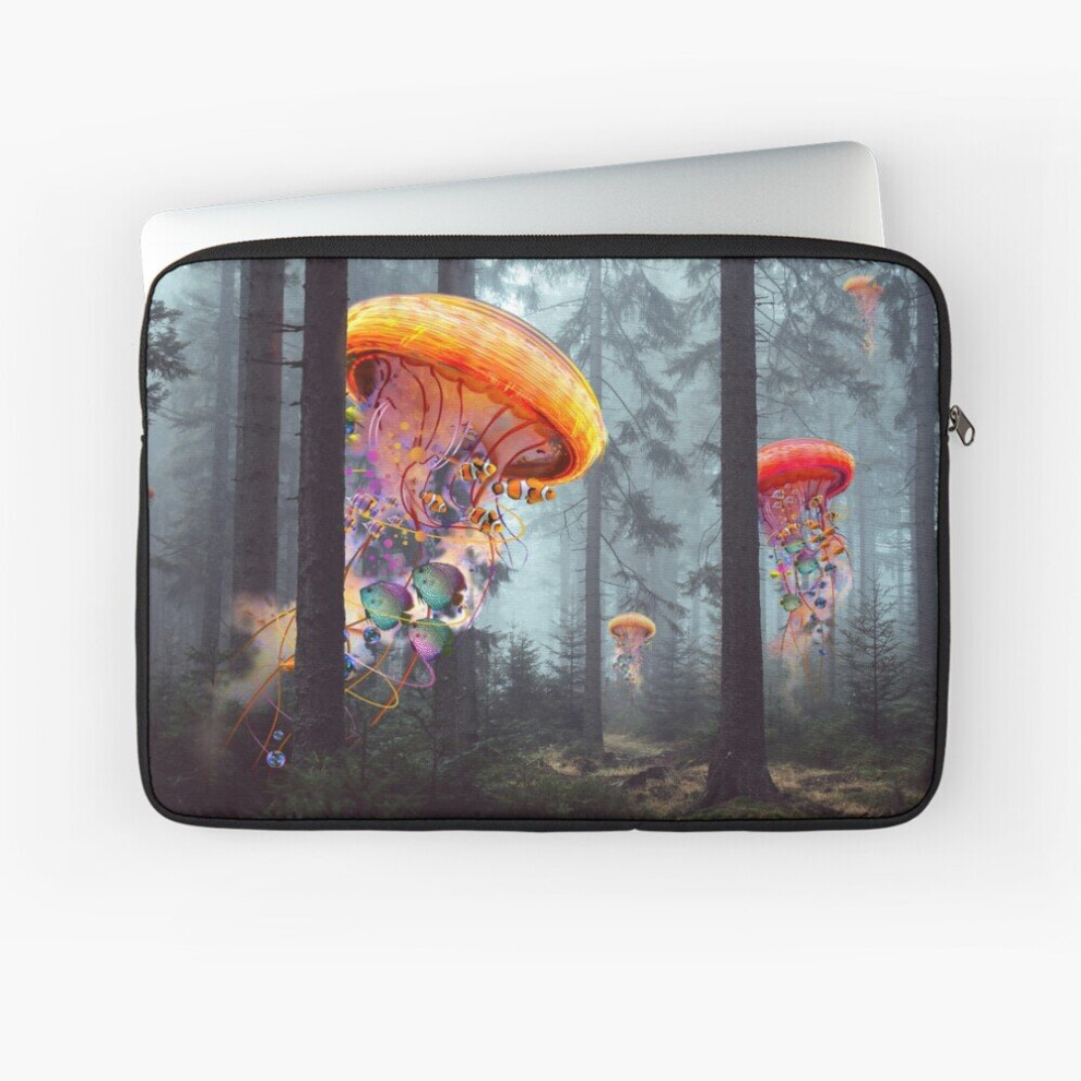 Laptop Sleeve Forest Of Jellyfish Worlds 10 12 13 15 17 Inch Case Notebook Tablet Carrying Bag Cover 7802738433951
