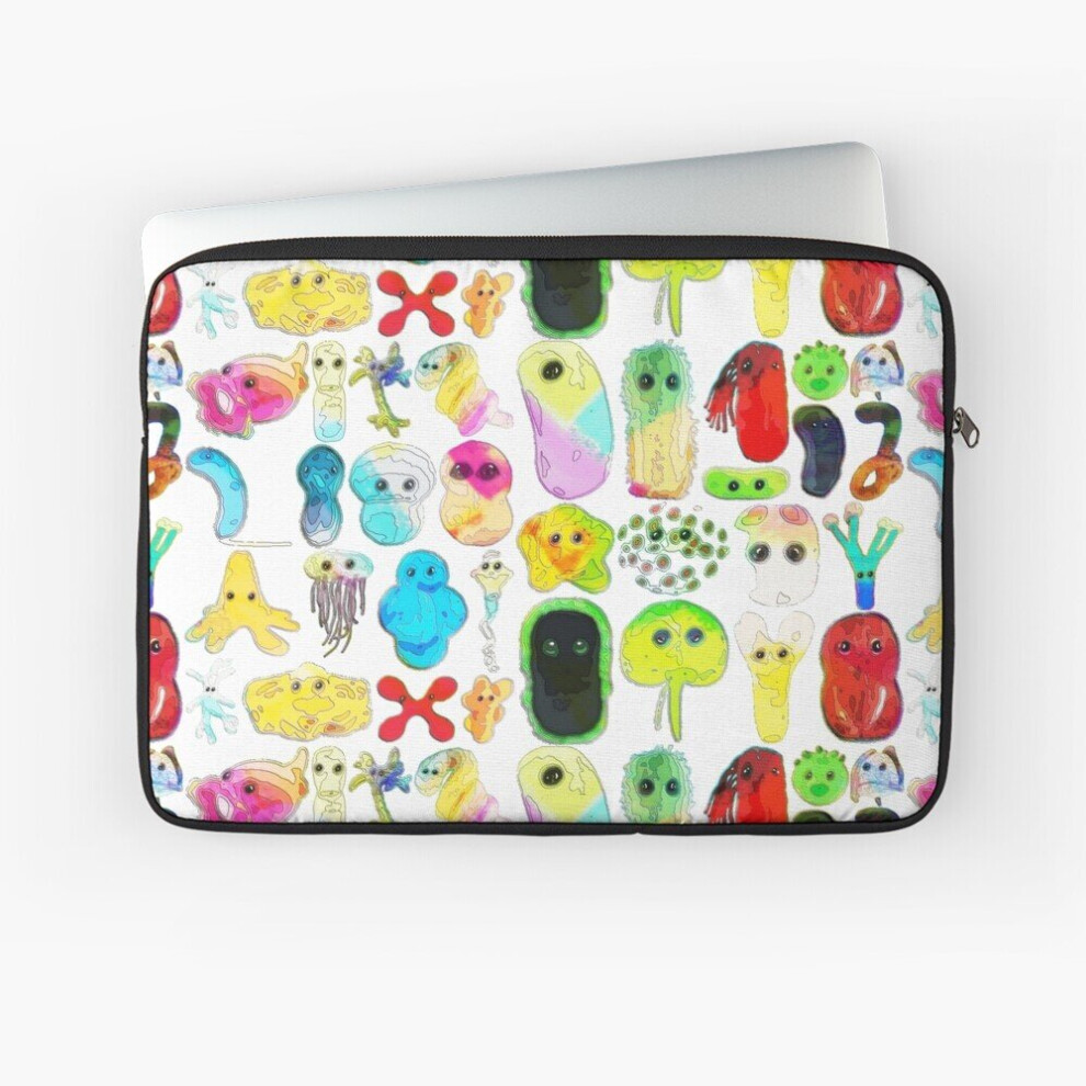 Laptop Sleeve Rainbow Microbes #Rainbowmicrobes 10 12 13 15 17 Inch Case Notebook Tablet Carrying Bag Cover 7802738479652