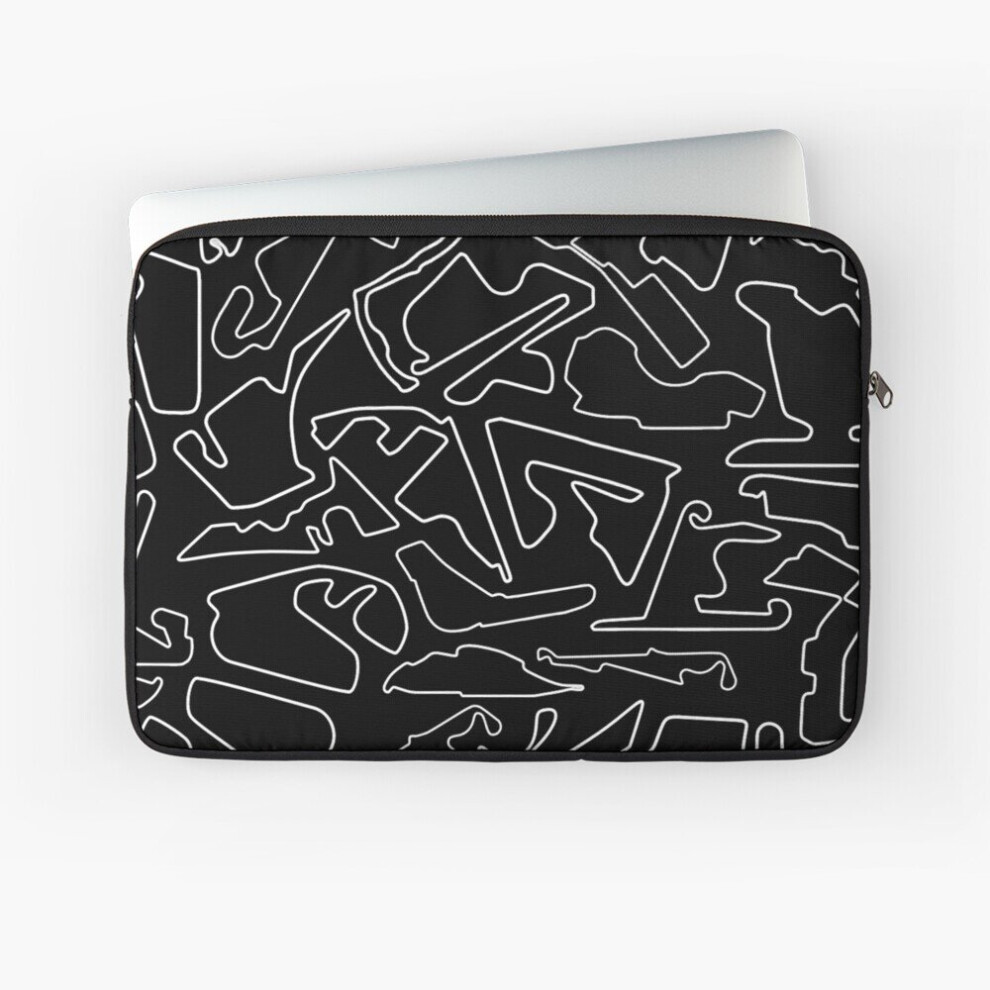 Laptop Sleeve Race Tracks On A 10 12 13 15 17 Inch Case Notebook Tablet Carrying Bag Cover Black 7802738418019