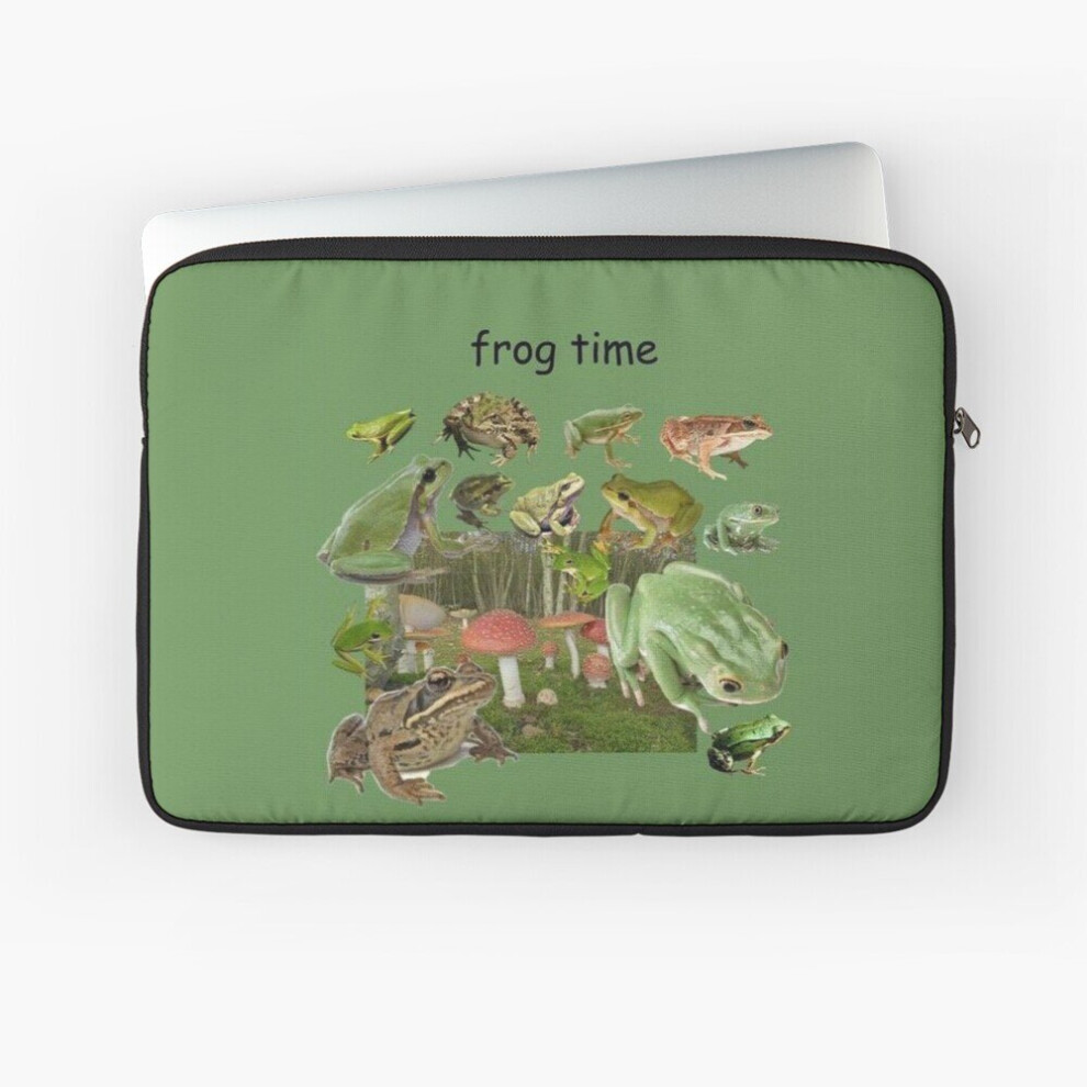 Laptop Sleeve Frog Time 10 12 13 15 17 Inch Case Notebook Tablet Carrying Bag Cover 7802738502800