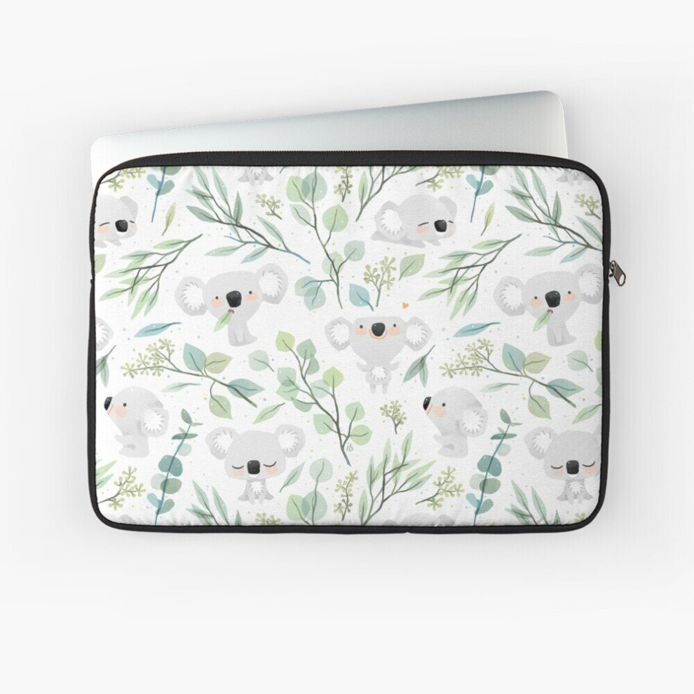 Laptop Sleeve Koala And Eucalyptus Pattern 10 12 13 15 17 Inch Case Notebook Tablet Carrying Bag Cover 7802738415025
