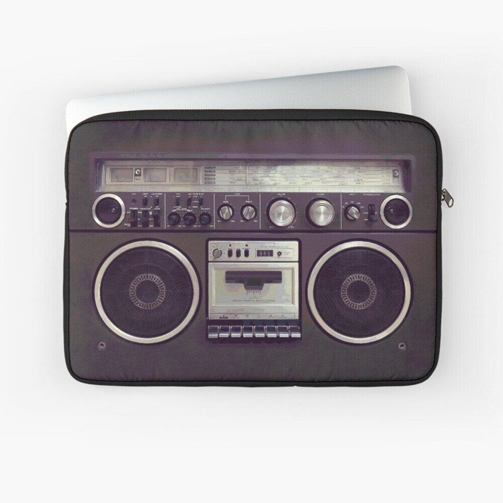 Laptop Sleeve 80s Retro Boombox Cassette Player 10 12 13 15 17 Inch Case Notebook Tablet Carrying Bag Cover