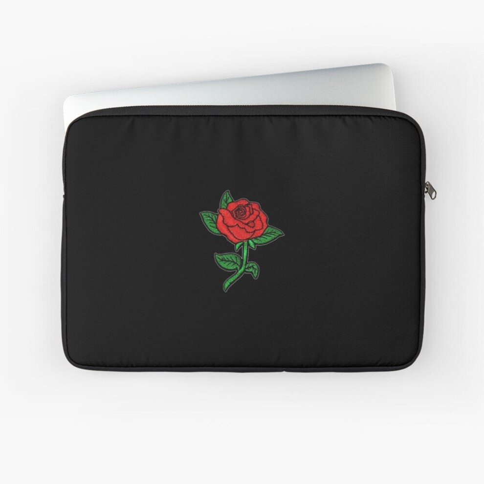 Laptop Sleeve Rose Patch 10 12 13 15 17 Inch Case Notebook Tablet Carrying Bag Cover Black 7802738414301