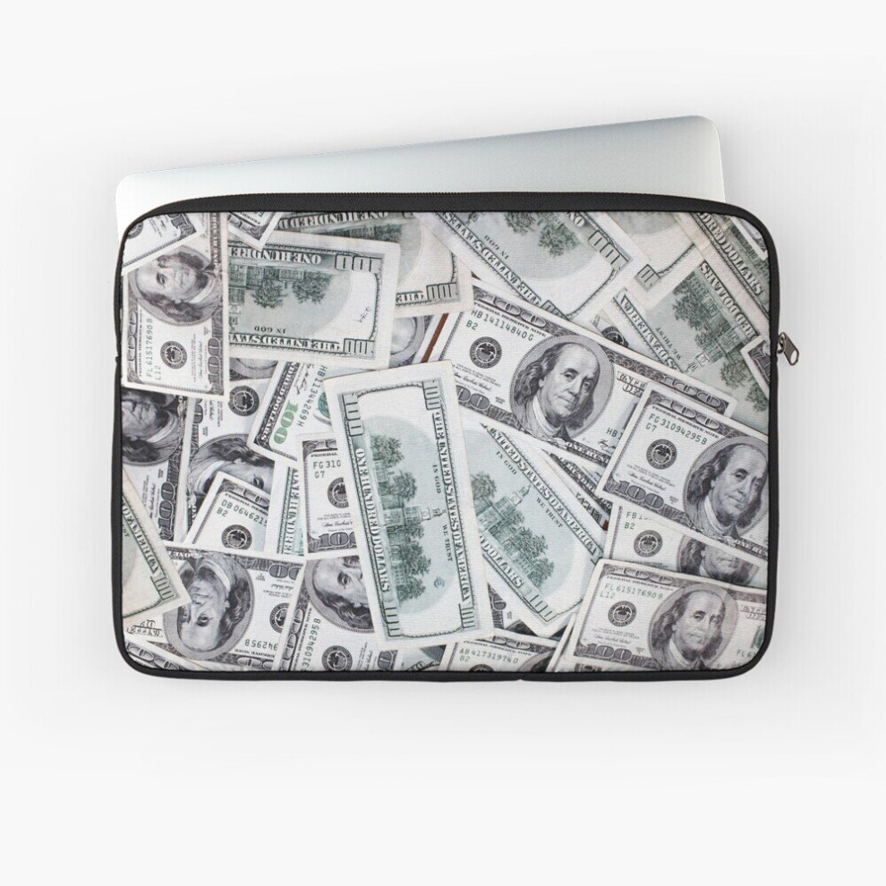 Laptop Sleeve Hundred Dollar Bills 10 12 13 15 17 Inch Case Notebook Tablet Carrying Bag Cover 7802738467758