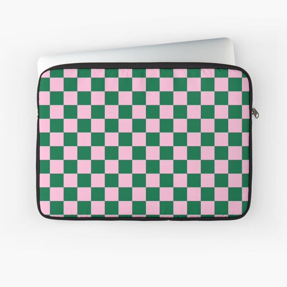 Laptop Sleeve Cotton Candyk And Cadmium Checkerboard 10 12 13 15 17 Inch Case Notebook Tablet Carrying Bag Cover Green 7802738423006