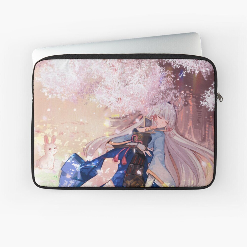 Laptop Sleeve Cute Kamisato Ayaka Genshin Impact 10 12 13 15 17 Inch Case Notebook Tablet Carrying Bag Cover 7802738473544