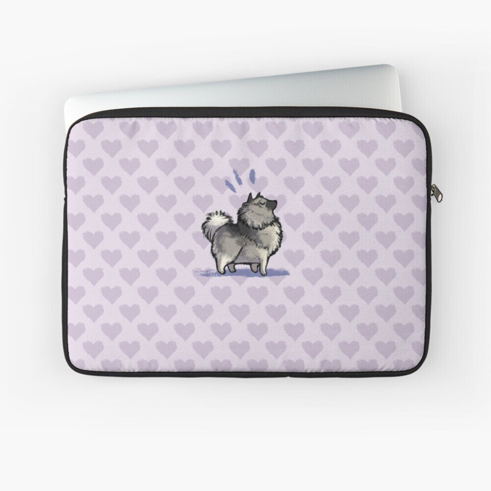 Laptop Sleeve Keeshond - Proud, 10 12 13 15 17 Inch Case Notebook Tablet Carrying Bag Cover Purple 7802738485677