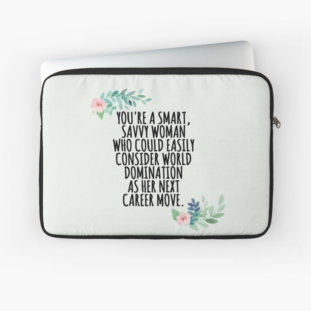 Laptop Sleeve Smart, Savvy Woman 10 12 13 15 17 Inch Case Notebook Tablet Carrying Bag Cover 7802738511376