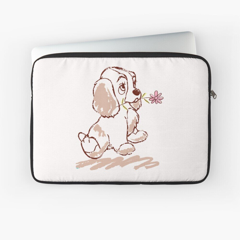 Laptop Sleeve Disnney Lady And The Tramp Lady Puppy Sketch 10 12 13 15 17 Inch Case Notebook Tablet Carrying Bag Cover 7802738506815