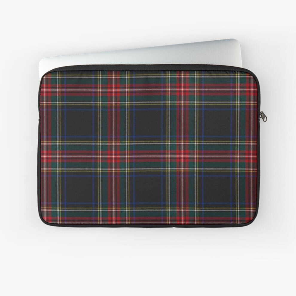 Laptop Sleeve Stewart Scottish Tartan 10 12 13 15 17 Inch Case Notebook Tablet Carrying Bag Cover Black 7802738509601