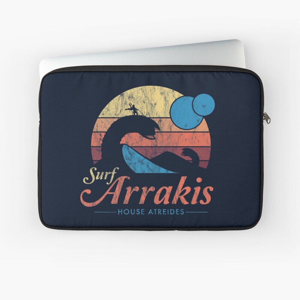 Laptop Sleeve Visit Arrakis - Vintage Distressed Surf - Dune - Sci Fi 10 12 13 15 17 Inch Case Notebook Tablet Carrying Bag Cover 7802738422740