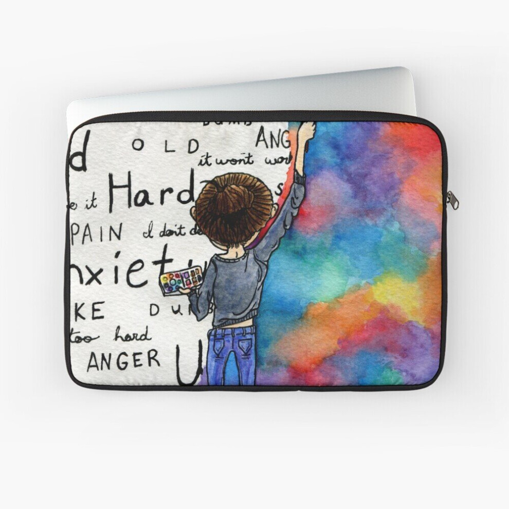 Laptop Sleeve Always Keep Fighting Watercolor Painting (2015) Revamp 10 12 13 15 17 Inch Case Notebook Tablet Carrying Bag Cover 7802738493498