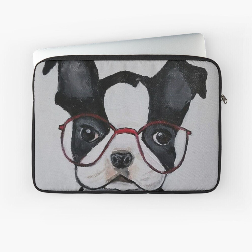 Laptop Sleeve Funny Boston Terrier 10 12 13 15 17 Inch Case Notebook Tablet Carrying Bag Cover 7802738517873