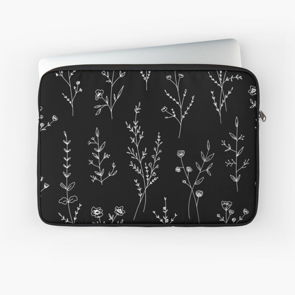 Laptop Sleeve New Wildflowers 10 12 13 15 17 Inch Case Notebook Tablet Carrying Bag Cover Black 7802738415582