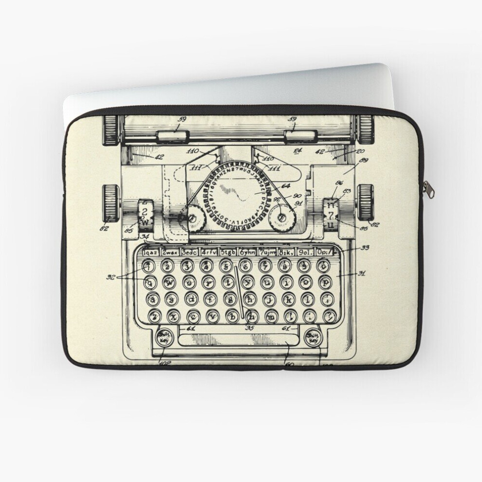 Laptop Sleeve Typewriter-1941 10 12 13 15 17 Inch Case Notebook Tablet Carrying Bag Cover 7802738440843