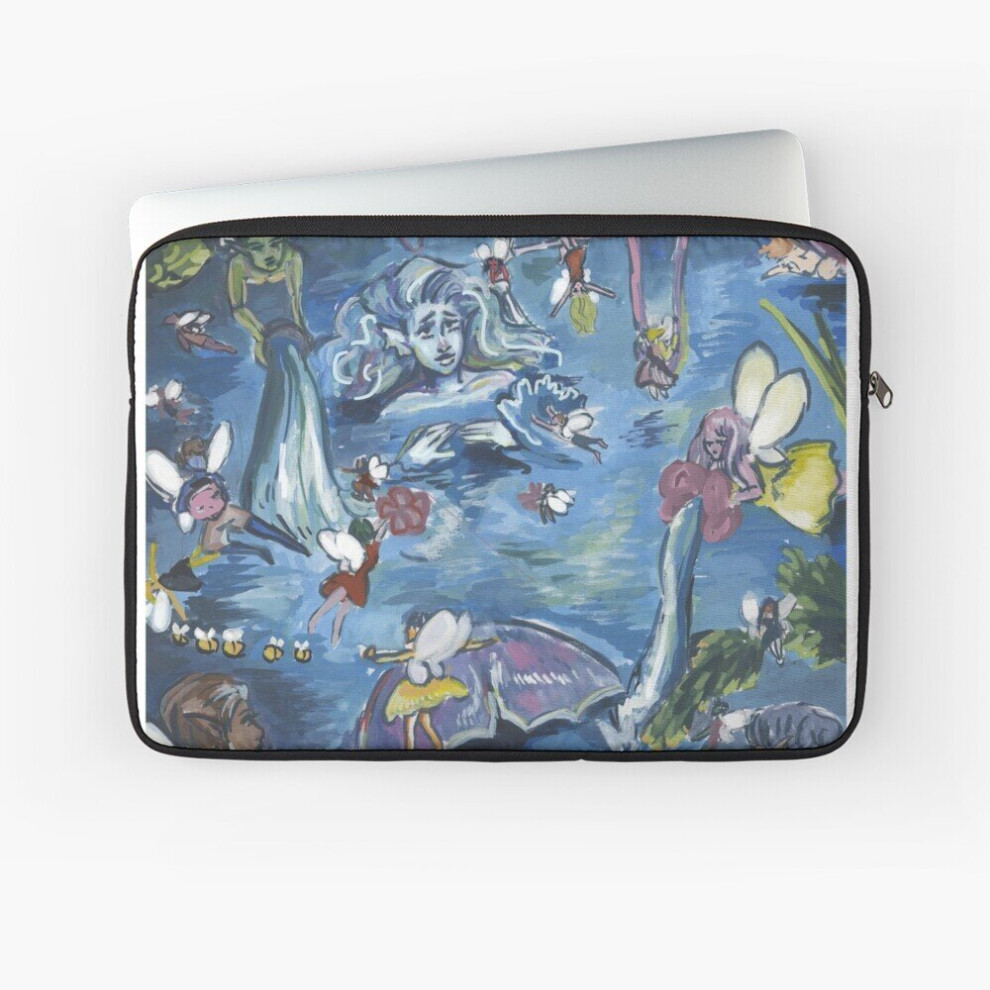 Laptop Sleeve Fairy And Mermaid Pond 10 12 13 15 17 Inch Case Notebook Tablet Carrying Bag Cover 7802738513943