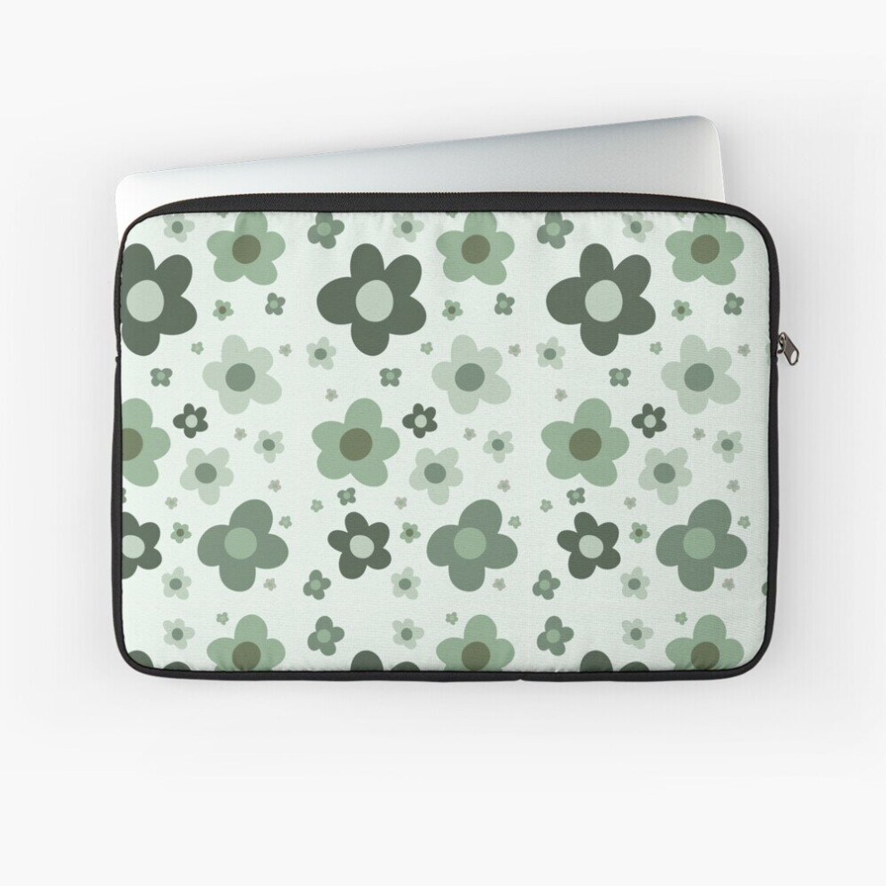 Laptop Sleeve Daisies 10 12 13 15 17 Inch Case Notebook Tablet Carrying Bag Cover Green 7802738512656