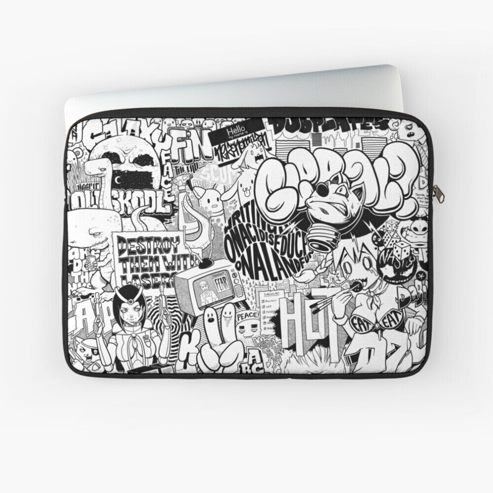 Photos - Travel Bags Laptop Sleeve DzyMess No.9 "Death Taxes" 10 12 13 15 17 Inch Case Notebook Tablet Carrying Bag Cover