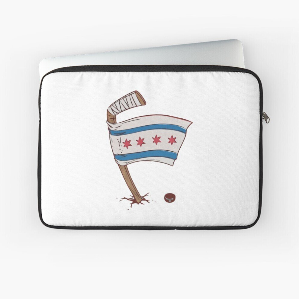 Laptop Sleeve Hockey Chicago Blackhawks Chicago Flag 10 12 13 15 17 Inch Case Notebook Tablet Carrying Bag Cover 7802738462005