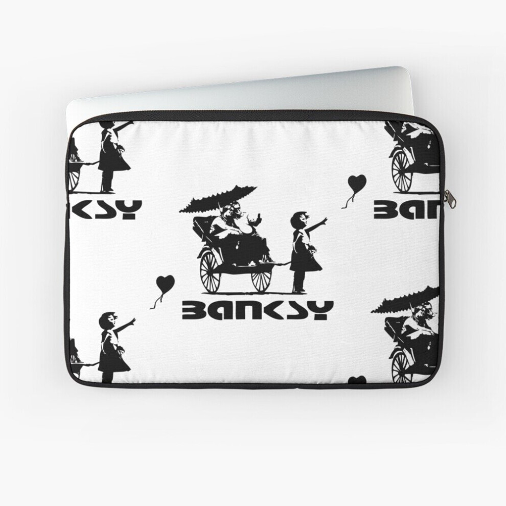 Laptop Sleeve Banksy Heart Tourist 10 12 13 15 17 Inch Case Notebook Tablet Carrying Bag Cover 7802738510393