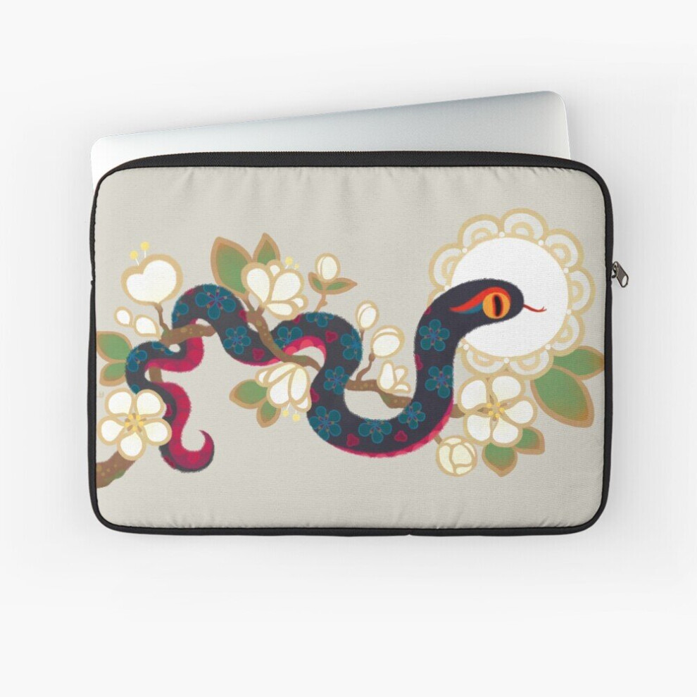 Laptop Sleeve Snake And Flowers 2 10 12 13 15 17 Inch Case Notebook Tablet Carrying Bag Cover 7802738477122