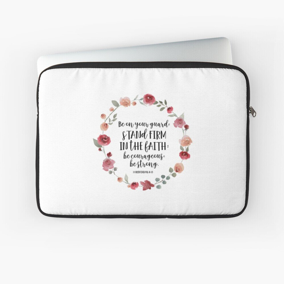 Laptop Sleeve Stand Firm In The Faith - Christian Quote 10 12 13 15 17 Inch Case Notebook Tablet Carrying Bag Cover 7802738455076