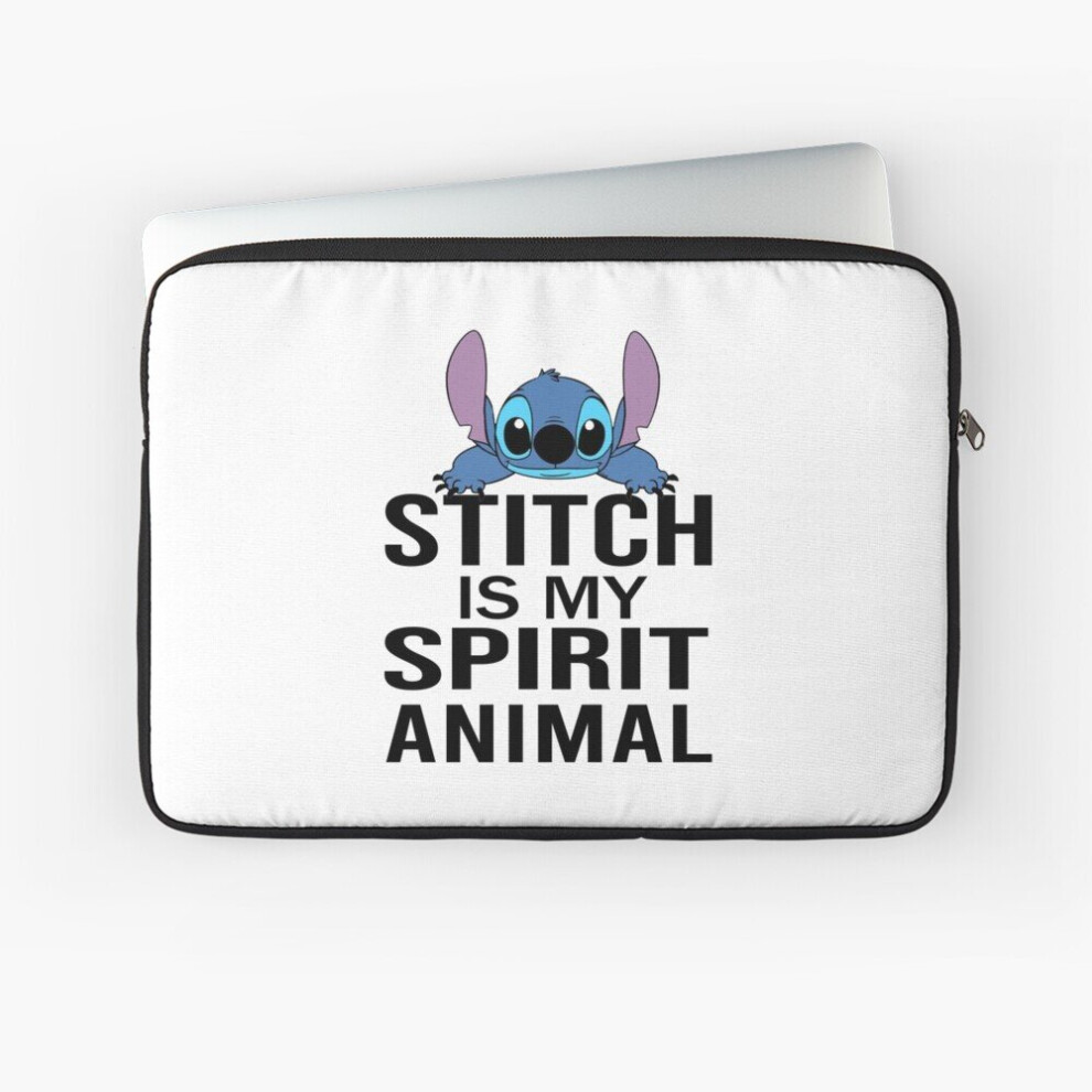Laptop Sleeve Stitch Is My Spirit Animal, Lilo And Stitch Spirit Animal 10 12 13 15 17 Inch Case Notebook Tablet Carrying Bag Cover 7802738472240