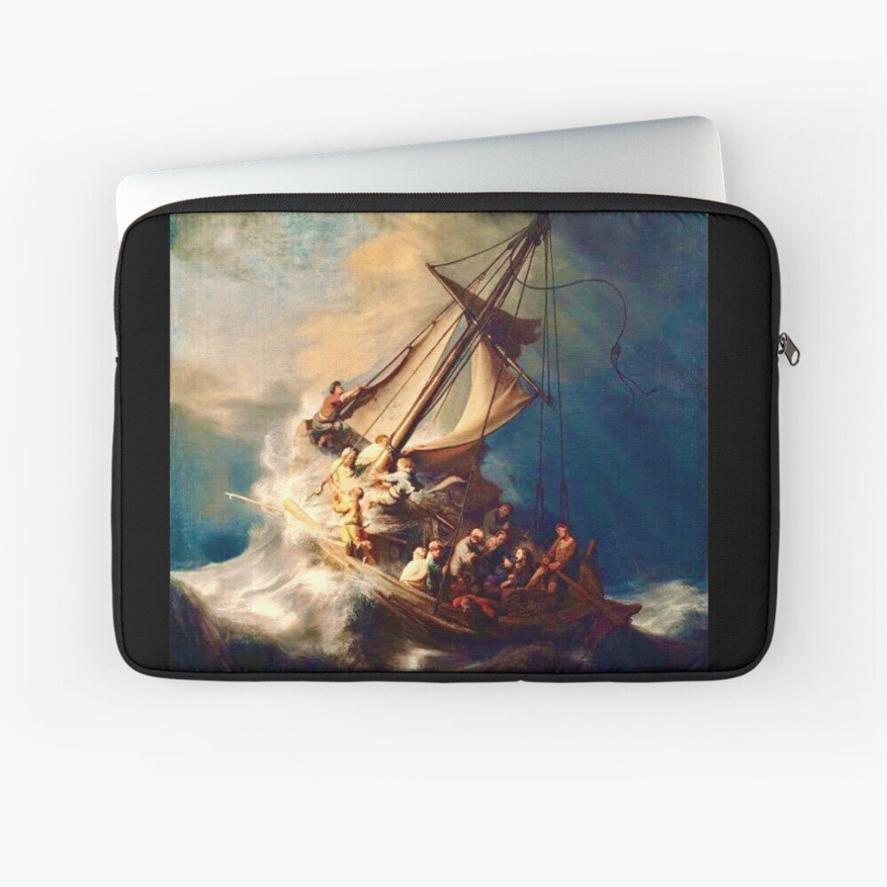 Laptop Sleeve The Storm On The Sea Of Galilee By Rembrandt Van Rijn (1633) 10 12 13 15 17 Inch Case Notebook Tablet Carrying Bag Cover 7802738512267