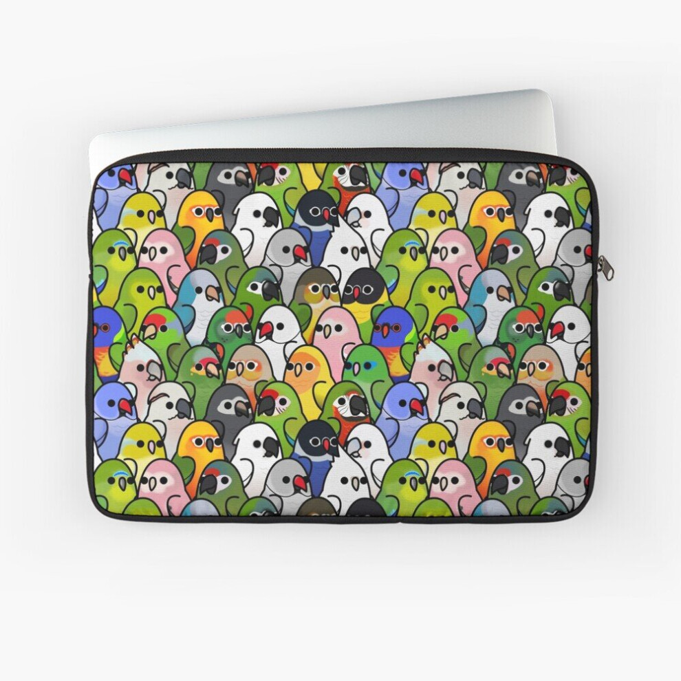 Laptop Sleeve Too Many Birds! Bird Squad 2 10 12 13 15 17 Inch Case Notebook Tablet Carrying Bag Cover 7802738499407