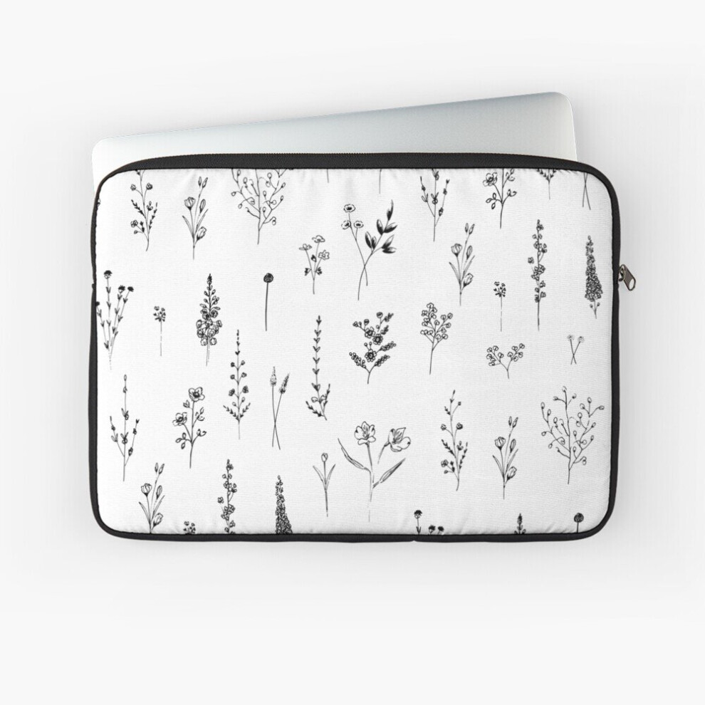 Laptop Sleeve Wildflowers Pattern 10 12 13 15 17 Inch Case Notebook Tablet Carrying Bag Cover 7802738412796