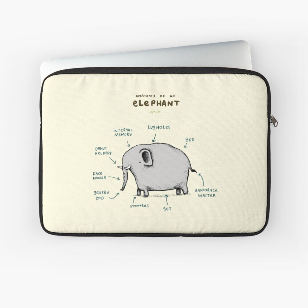 Laptop Sleeve Anatomy Of An Elephant 10 12 13 15 17 Inch Case Notebook Tablet Carrying Bag Cover 7802738427318