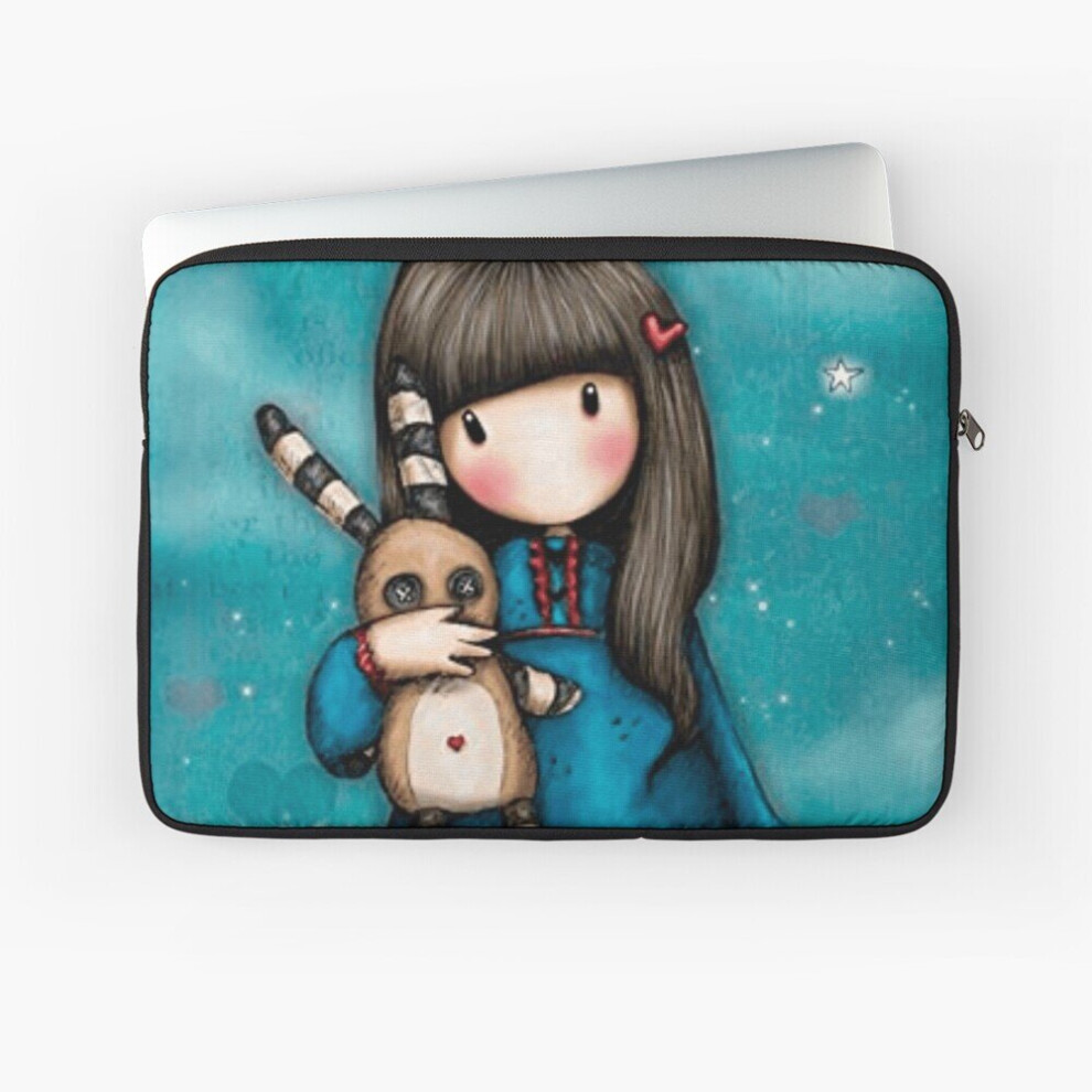 Laptop Sleeve Gorjuss, Hush Little Bunny 10 12 13 15 17 Inch Case Notebook Tablet Carrying Bag Cover