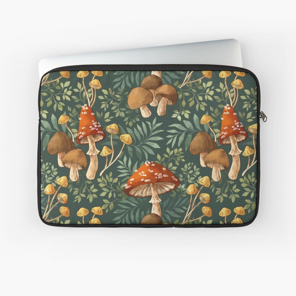 Laptop Sleeve Woodland Mushroom Spray 10 12 13 15 17 Inch Case Notebook Tablet Carrying Bag Cover 7802738452426