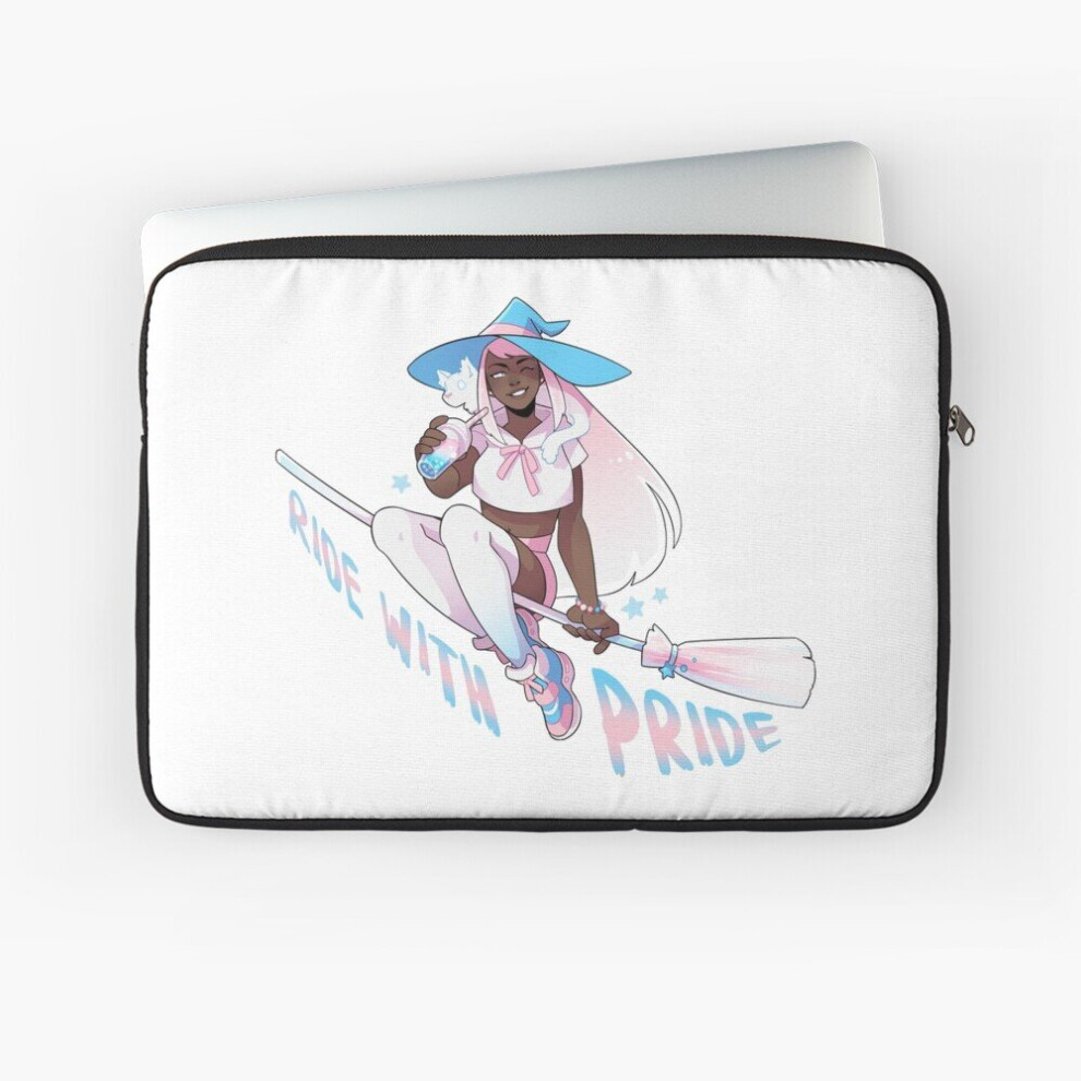 Laptop Sleeve Ride With Pride - Transgender 10 12 13 15 17 Inch Case Notebook Tablet Carrying Bag Cover 7802738458619