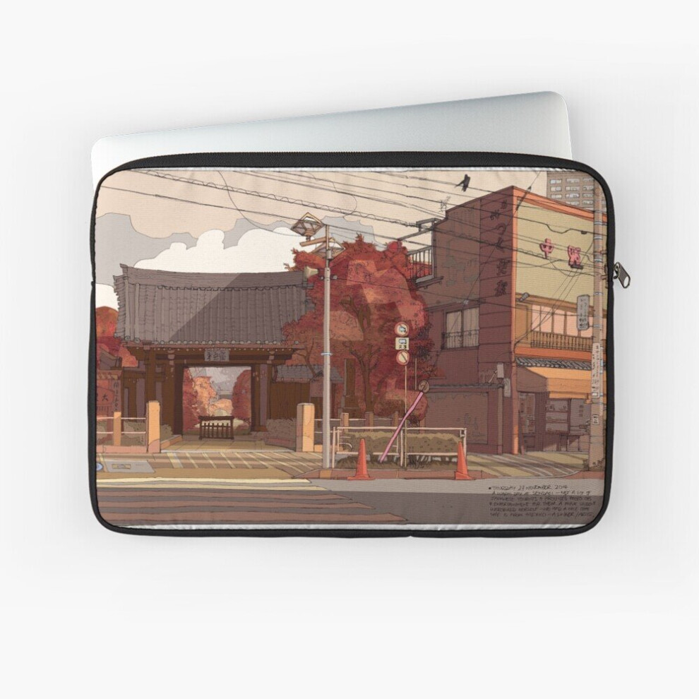 Laptop Sleeve Autumn Temple 10 12 13 15 17 Inch Case Notebook Tablet Carrying Bag Cover 7802738472219