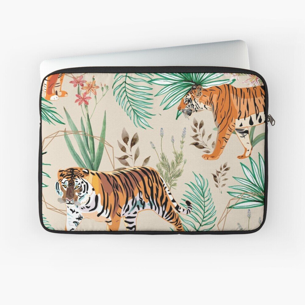 Laptop Sleeve Tropical And Tigers 10 12 13 15 17 Inch Case Notebook Tablet Carrying Bag Cover 7802738506891