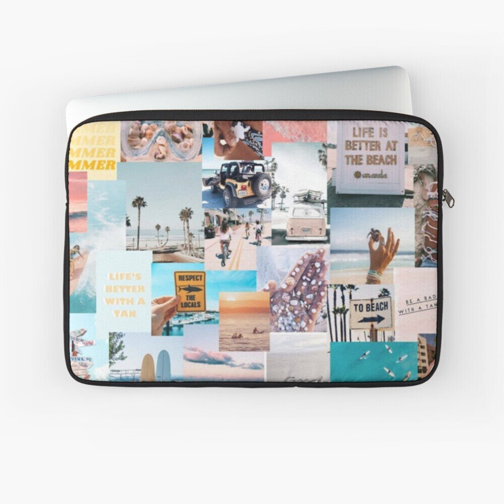 Laptop Sleeve Beach Collage 10 12 13 15 17 Inch Case Notebook Tablet Carrying Bag Cover 7802738424324