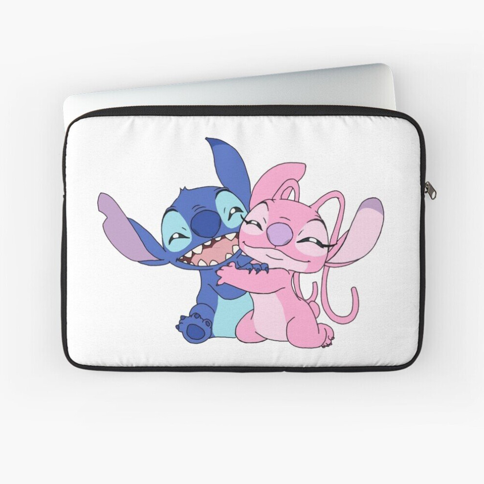 Laptop Sleeve angel and stitch 2 10 12 13 15 17 Inch Case Notebook Tablet Carrying Bag Cover