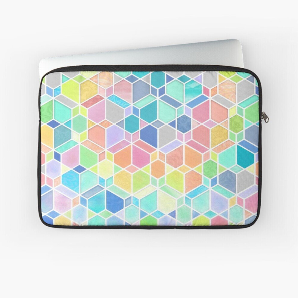 Laptop Sleeve Rainbow Cubes Diamonds 10 12 13 15 17 Inch Case Notebook Tablet Carrying Bag Cover 7802738451559